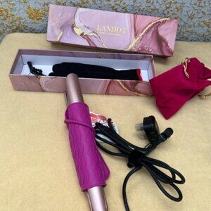 LANDOT New 3in1 Hair Curler Straightener Waver with Negative Ions
